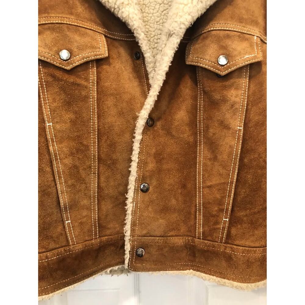 Vintage Levi Leather Coat Size 38 - Picture 3 of 6